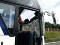 VU Auffahrunfall Reisebus auf LKW A 1 Rich Saarbruecken P53